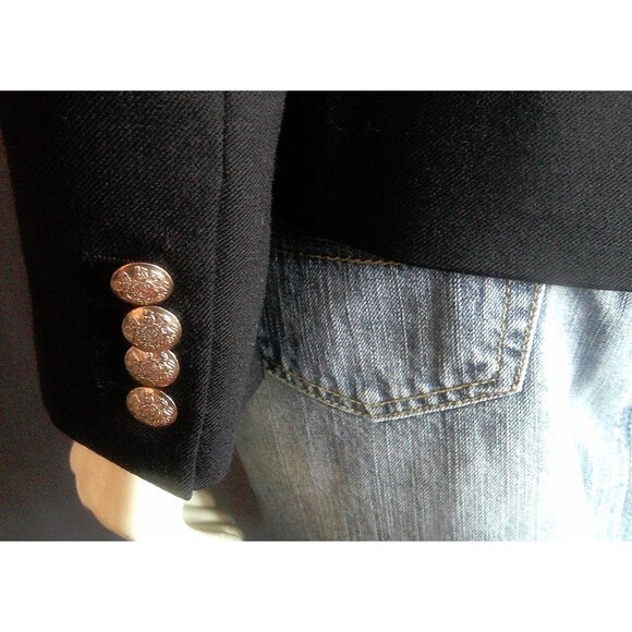 J. Crew Black Wool Blend Schoolboy Jacket Blazer 4 - Picture 9 of 12